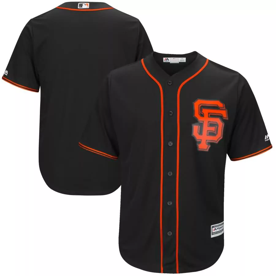 Customizable San francisco giants majestic alternate 2017 cool base team jersey black