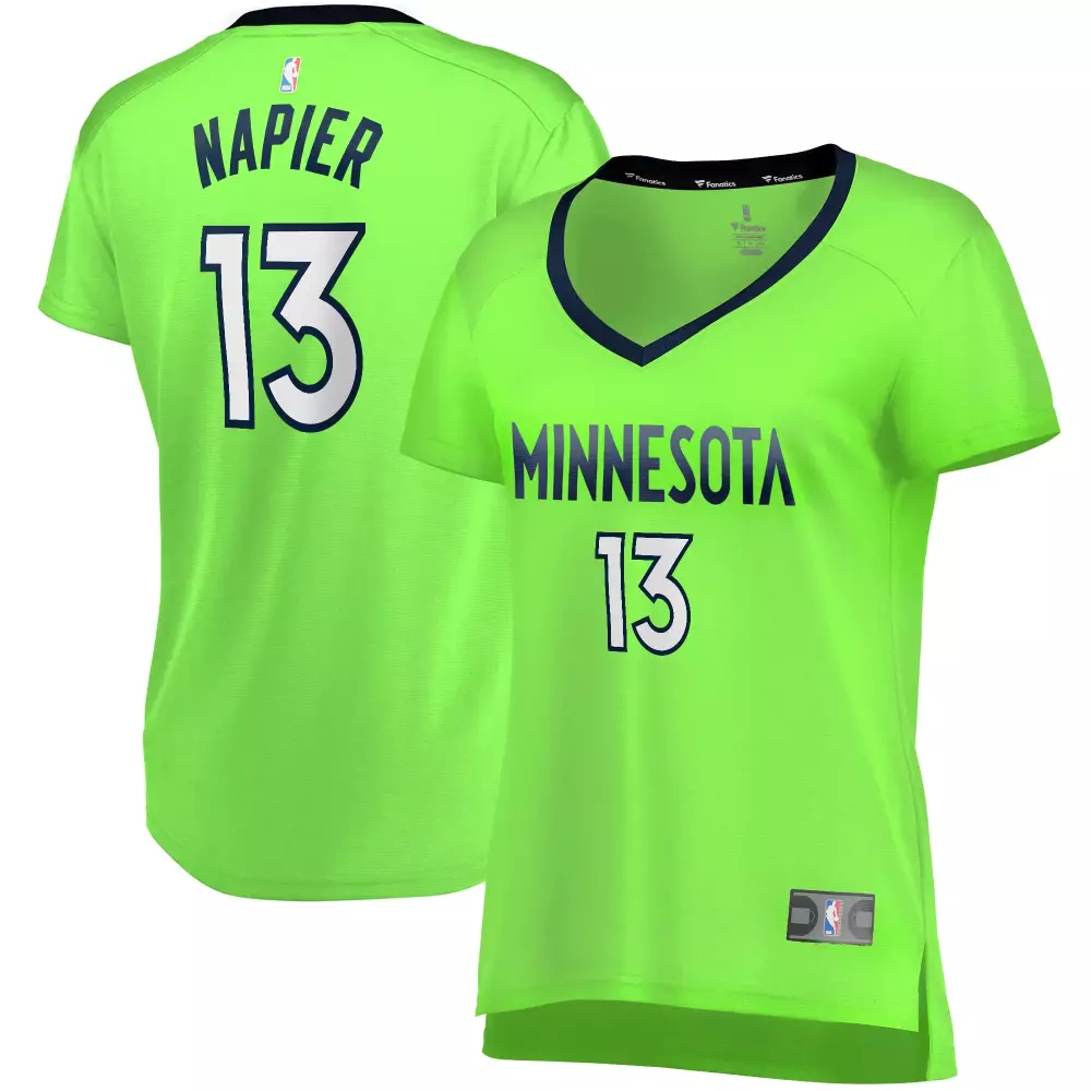 Custom Shabazz napier minnesota timberwolves fanatics ed womens fast break player jersey statement edition green
