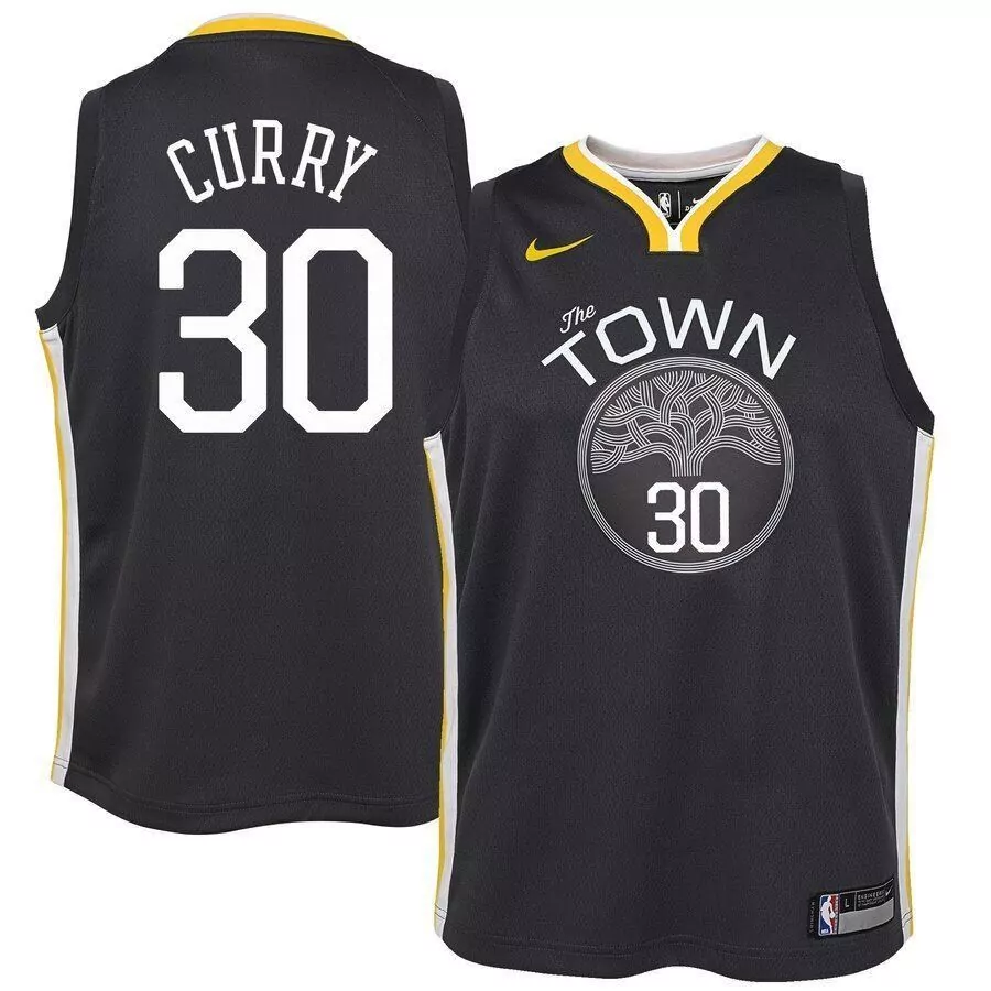 Custom Stephen curry golden state warriors jersey black statement edition 2019