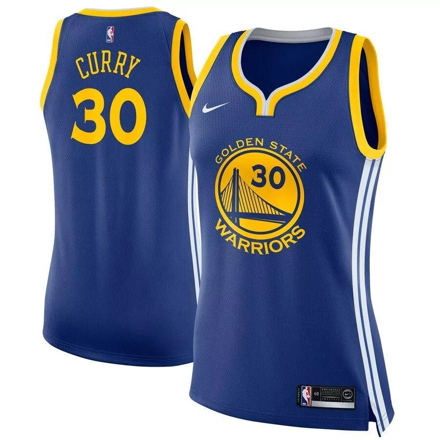 Personalized Stephen curry golden state warriors swingman jersey blue icon edition 2019