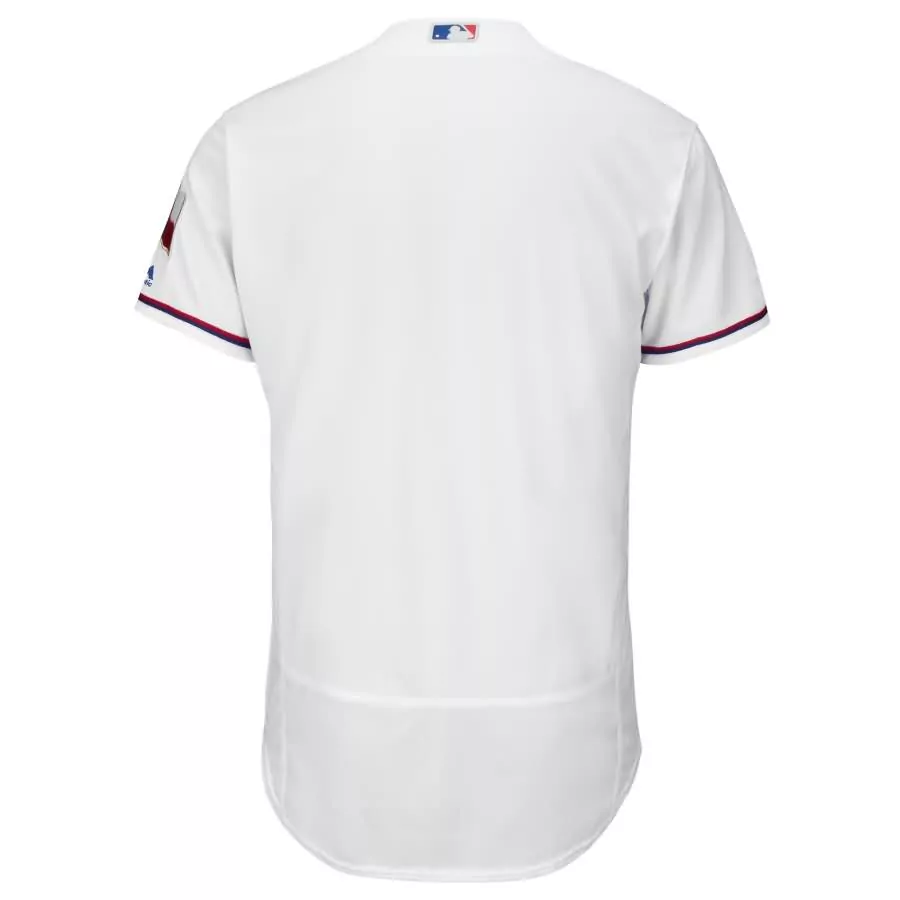 Personalized Texas rangers majestic 2018 fathers day home flex base team jersey white