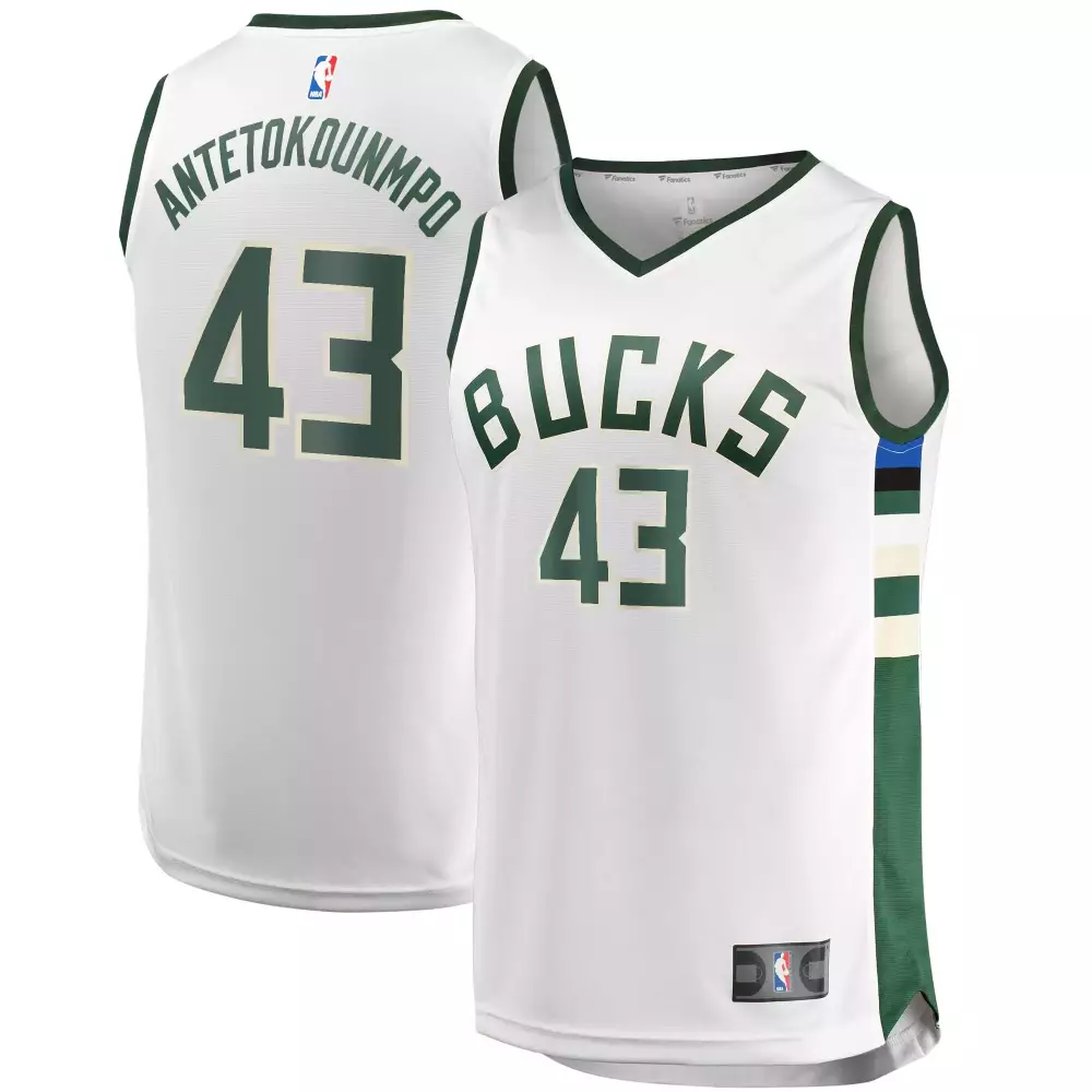 Customizable Thanasis antetokounmpo milwaukee bucks player association edition white jersey gift for milwaukee bucks fans