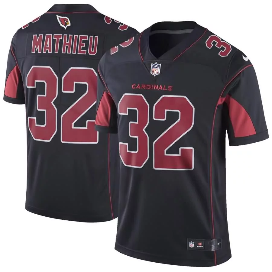 Customizable Tyrann mathieu arizona cardinals vapor untouchable color rush limited player jersey black