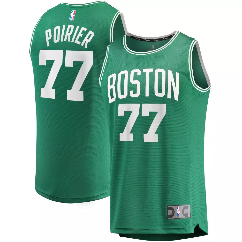 Personalized Vincent poirier boston celtics player icon edition green jersey gift for boston celtics fans