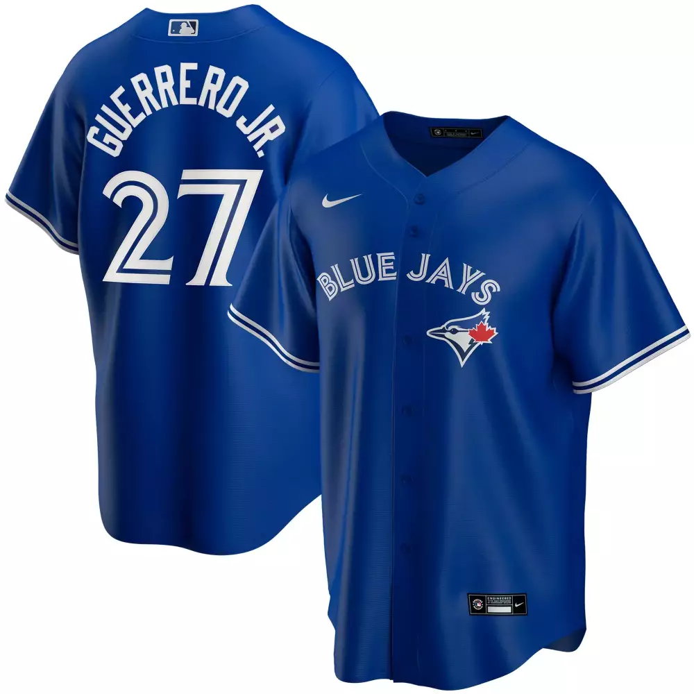 Personalized Vladimir guerrero jr toronto blue jays youth alternate player jersey royal