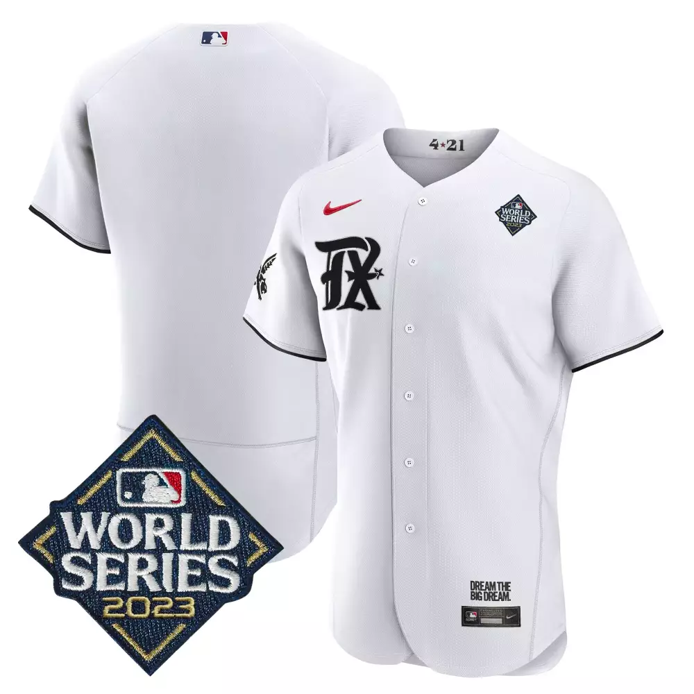 Personalized White adolis garcia texas rangers 2023 world series city connect flex base jersey all stitched