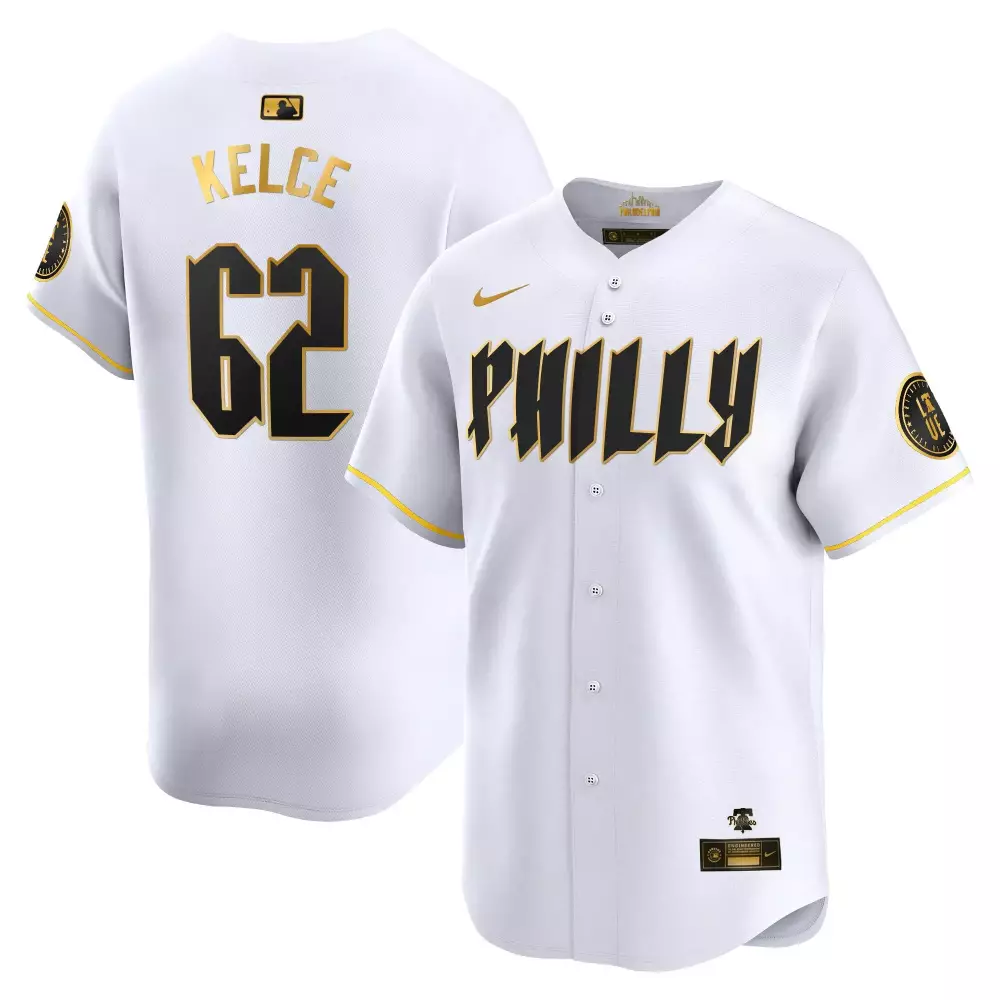 Custom White gold bryson stott phillies 2024 city connect vapor premier limited jersey all stitched