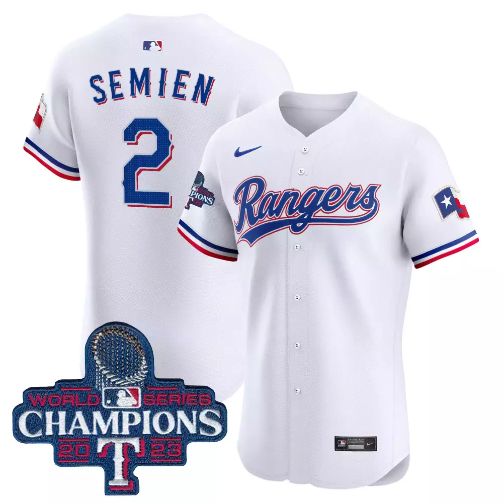 Personalized White gold team texas rangers world series champions vapor premier elite jersey all stitched