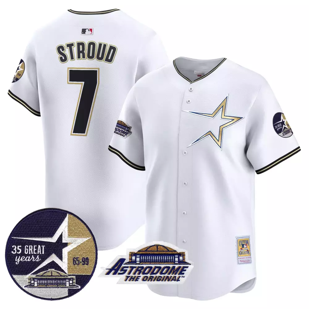 Custom White jos altuve astros 1999 throwback 35th astrodome patch vapor premier limited jersey all stitched