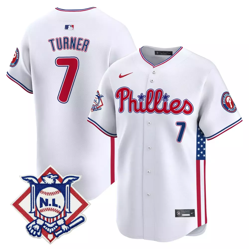 Personalized White limited phillies 2024 fourth of july vapor premier limited custom jersey v4 all stitched
