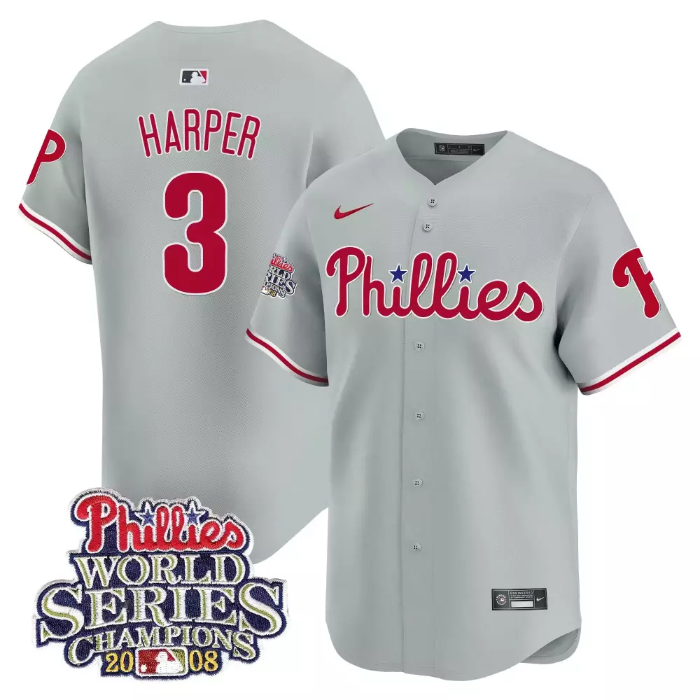 Personalized White nick castellanos phillies 2008 world series champions patch vapor premier limited jersey all stitched