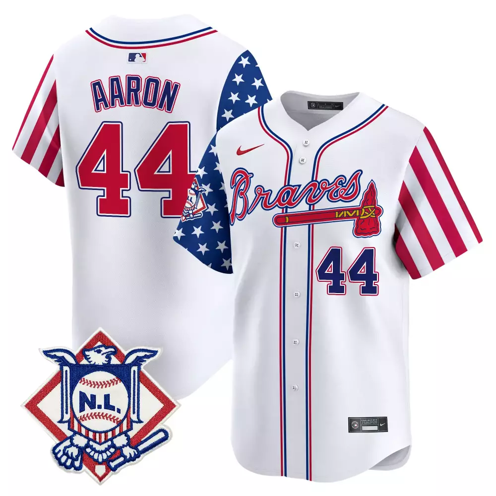 Custom White ozzie albies atlanta braves 2024 fourth of july vapor premier limited jersey v2 all stitched