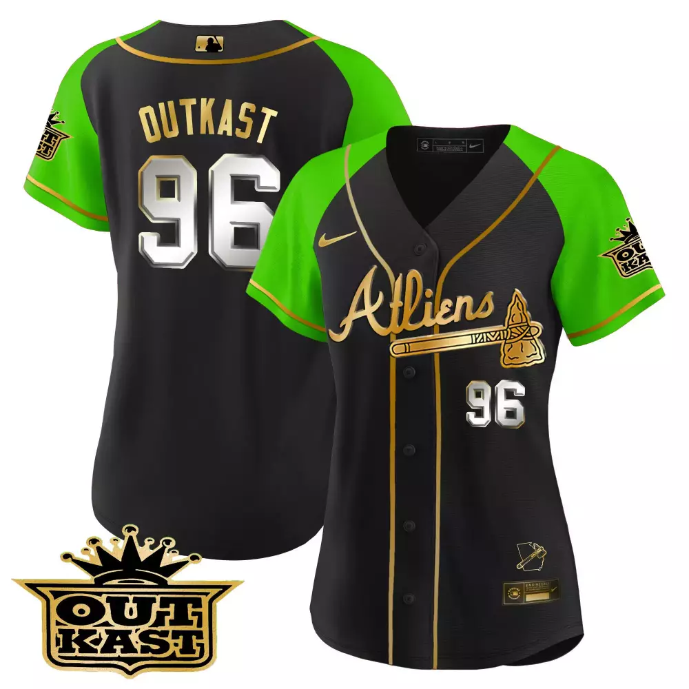 Customizable White red ozzie albies atlanta braves atliens gold alternate cool base jersey all stitched