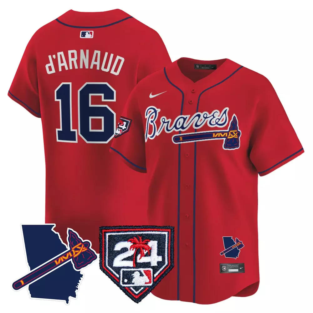 Custom White spencer strider atlanta braves 2024 spring training georgia patch vapor premier limited jersey all stitched