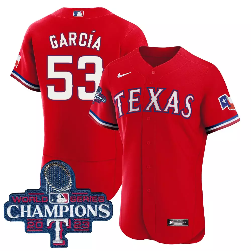 Personalized White team texas rangers 2023 world series champions flex base jersey all stitched