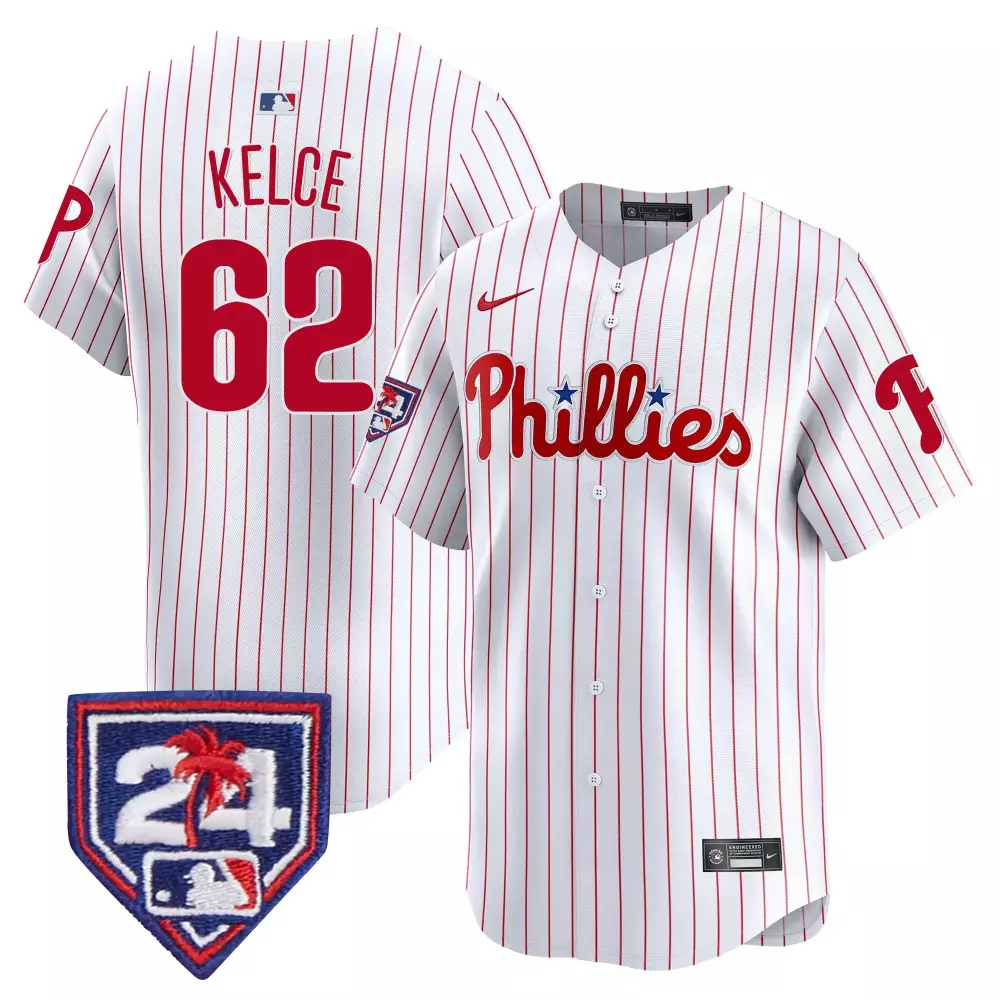 Customizable White trea turner phillies 2024 spring training patch vapor premier limited jersey all stitched