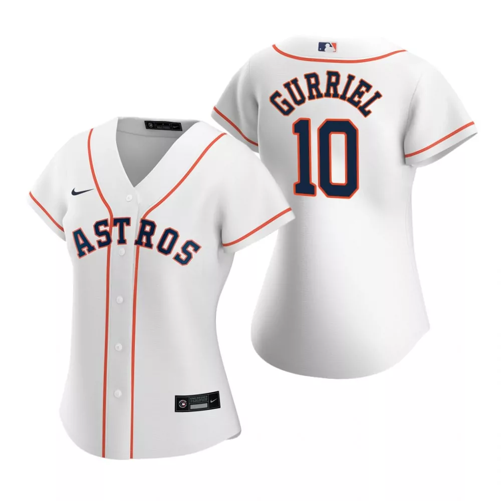 Customizable Womens astros 10 yuli gurriel white 2020 alternate jersey gift for astros fan