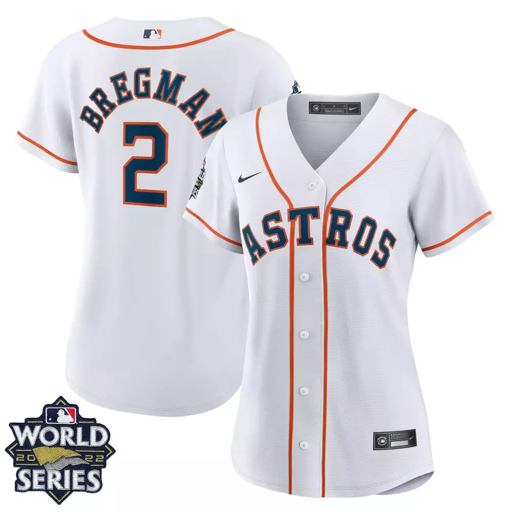 Custom Womens houston astros 2022 world series home player jersey white all stitched