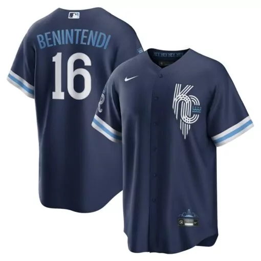 Customizable Andrew benintendi kansas city royals city connect player jersey navy 2820
