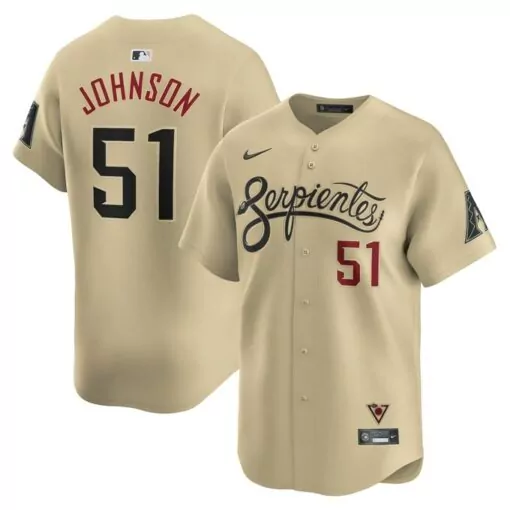 Personalized Randy johnson arizona diamondbacks city connect retired player jersey sand 9926