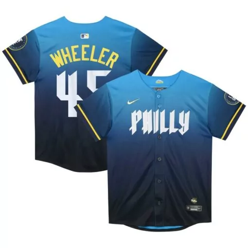 Personalized Zack wheeler philadelphia phillies preschool 2024 city connect player jersey blue 6698