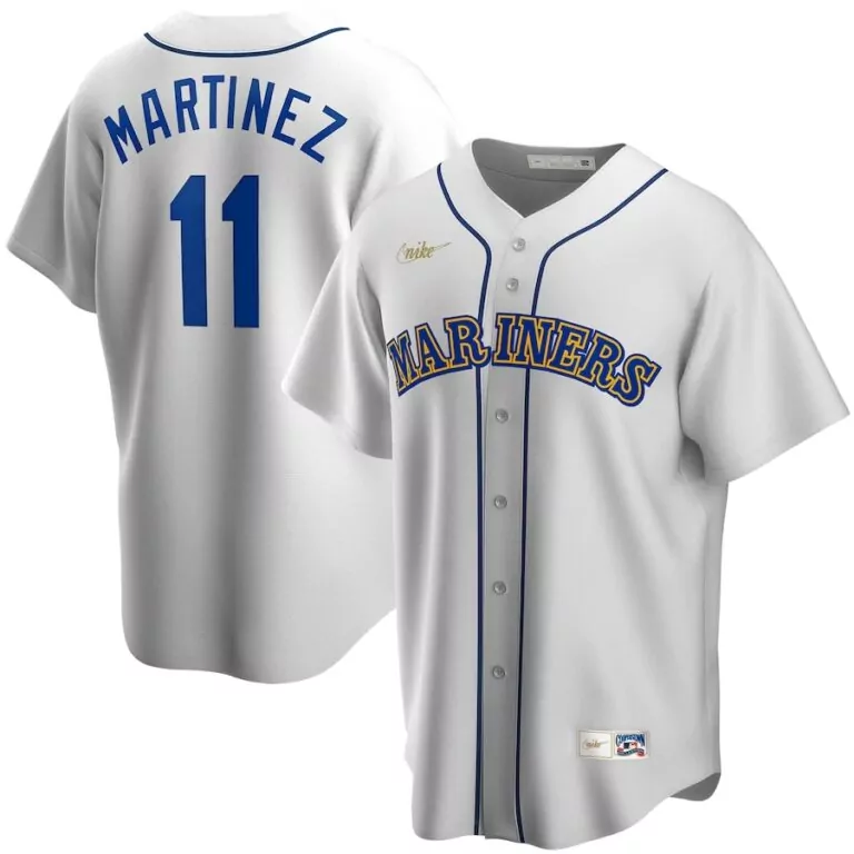 Personalized Men s edgar martinez white seattle mariners home cooperstown collection player jersey 1