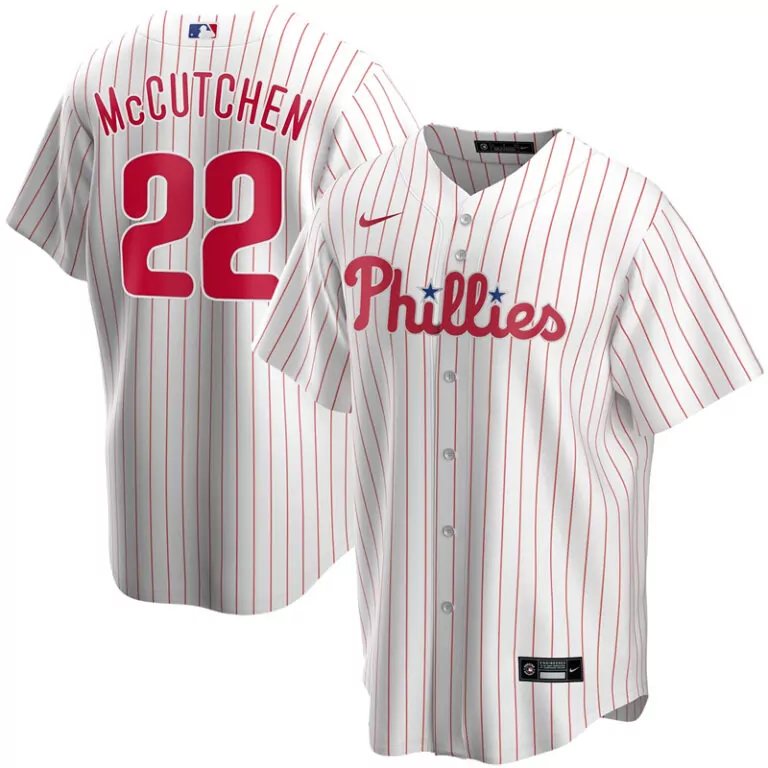 Personalized Men s philadelphia phillies andrew mccutchen white home 2020 player jersey 1