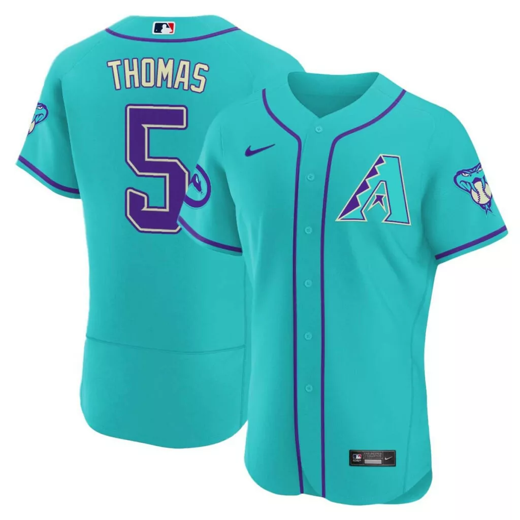 Customizable Alek thomas 2024 arizona diamondbacks teal purple jersey all stitched 8632