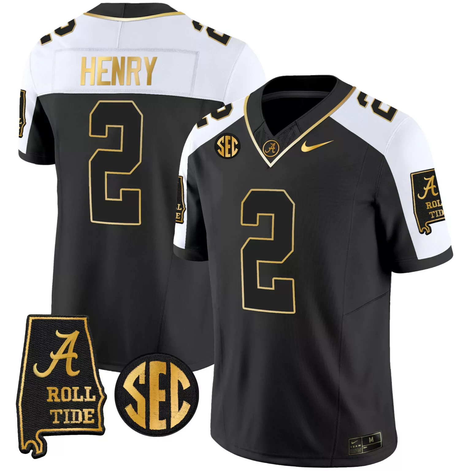 Personalized Alternate derrick henry alabama crimson tide vapor gold jersey v3 alabama map all stitched 7363