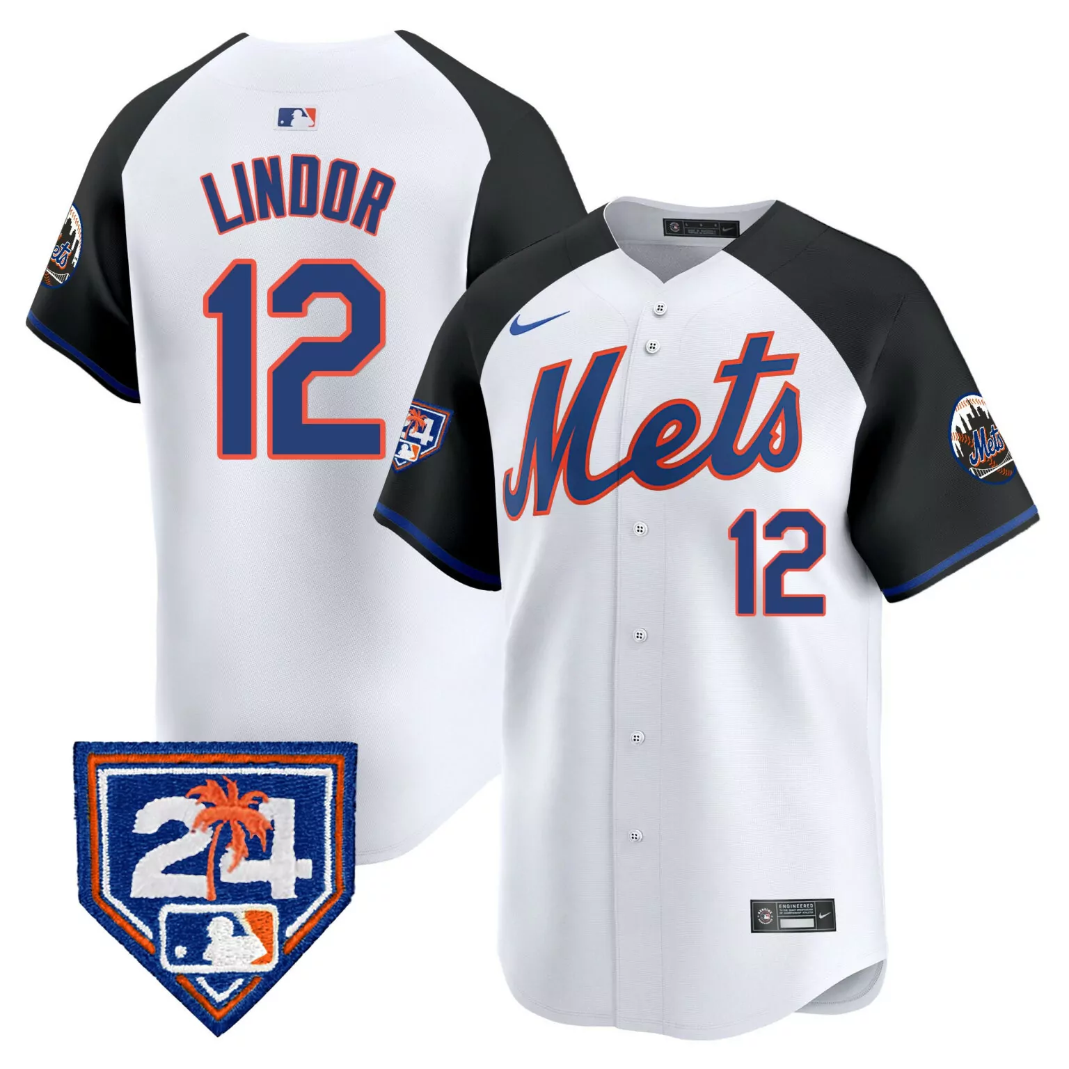 Personalized Alternate francisco lindor new york mets 2024 spring training jersey v2 all stitched 1724