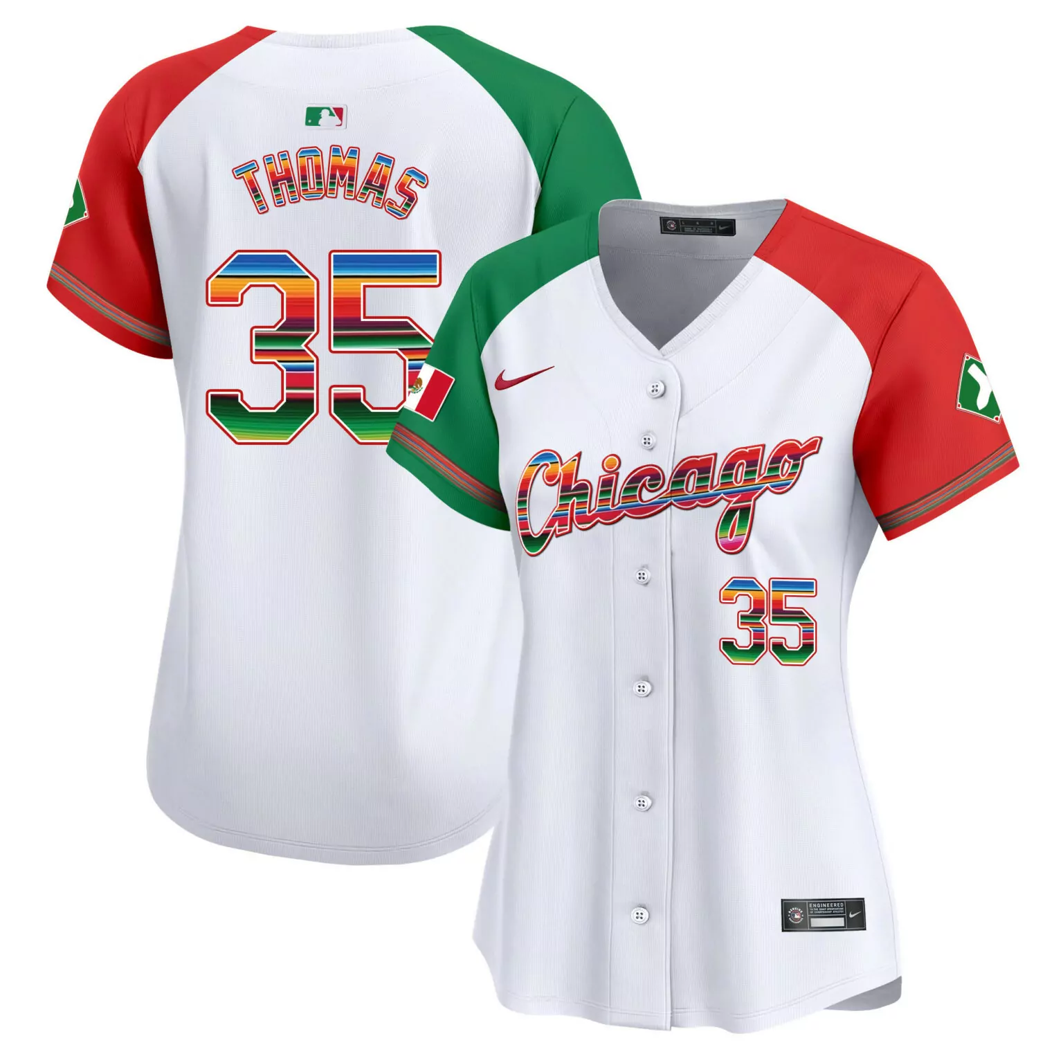 Custom Alternate frank thomas chicago white sox mexico jersey v3 all stitched 7056