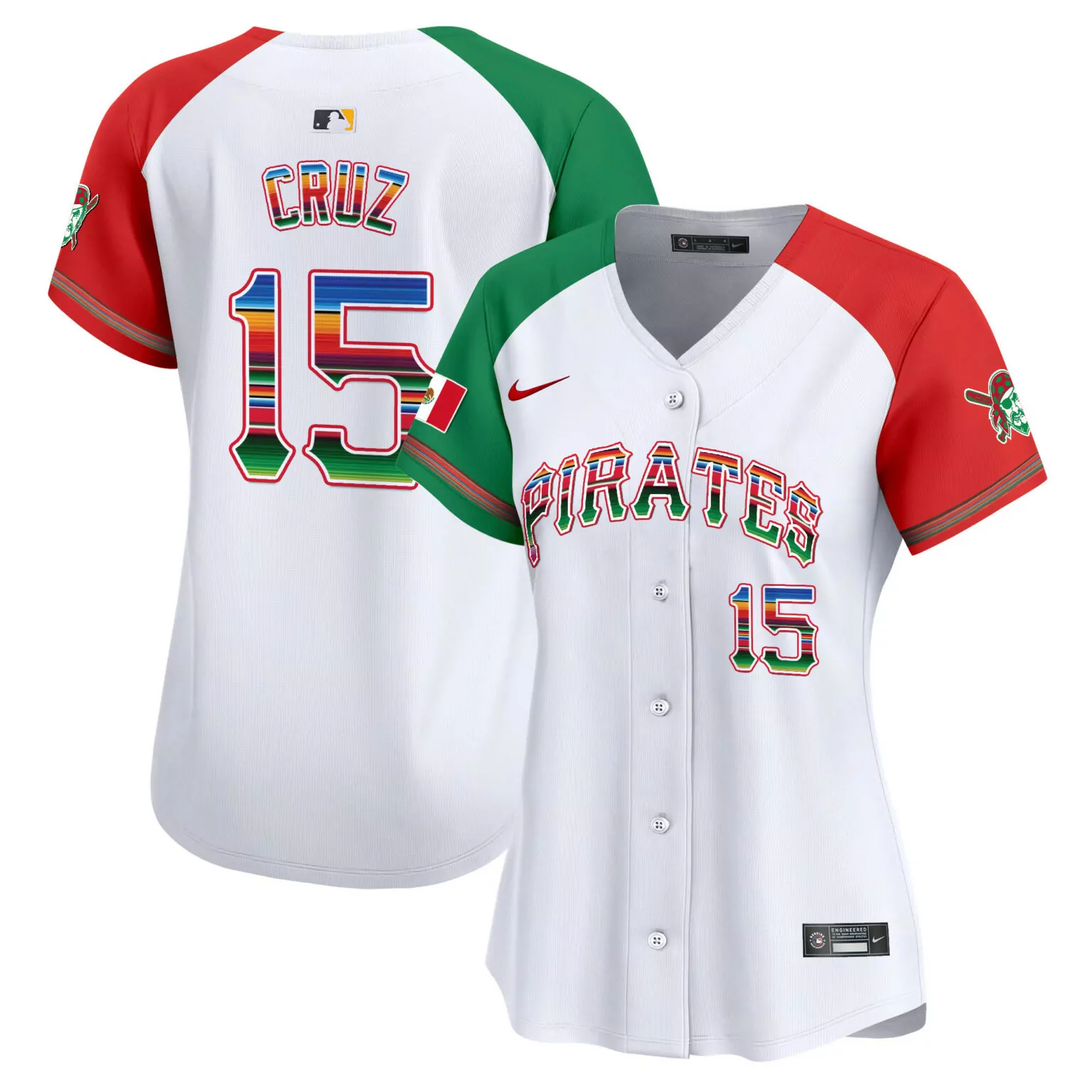 Custom Alternate oneil cruz pittsburgh pirates mexico jersey all stitched 6825