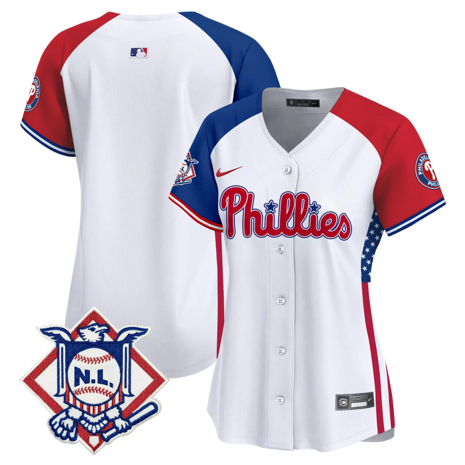 Personalized Alternate team philadelphia phillies 2024 fourth of july jersey v4 all stitched 8617