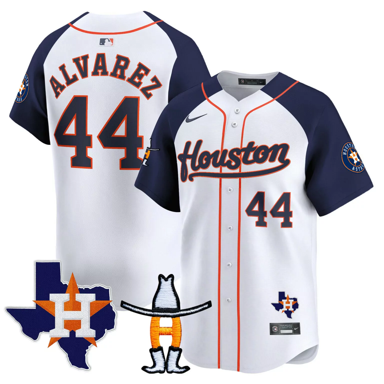 Customizable Alternate yordan alvarez houston astros houston rodeo patch jersey all stitched 4912