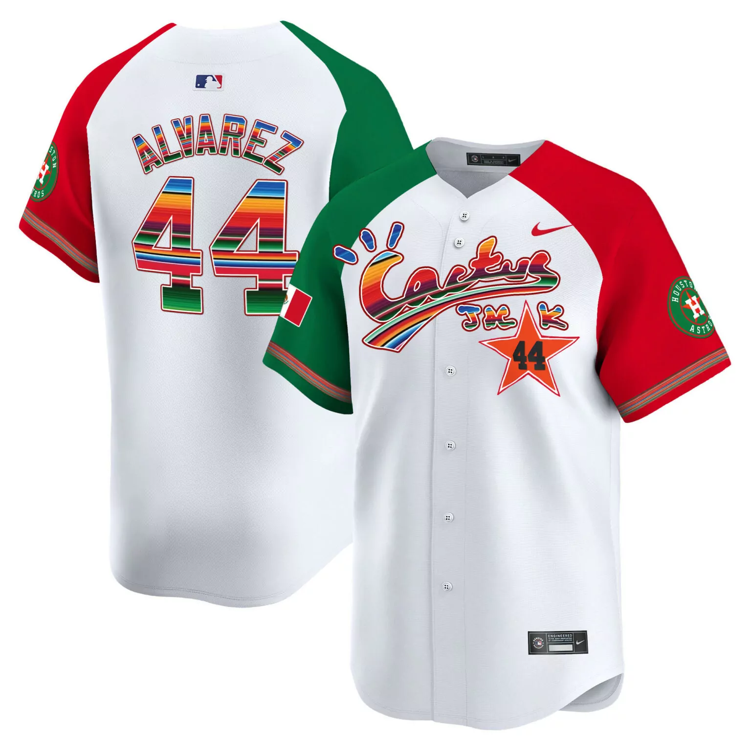 Personalized Alternate yordan alvarez houston astros mexico cactus jack jersey all stitched 4685