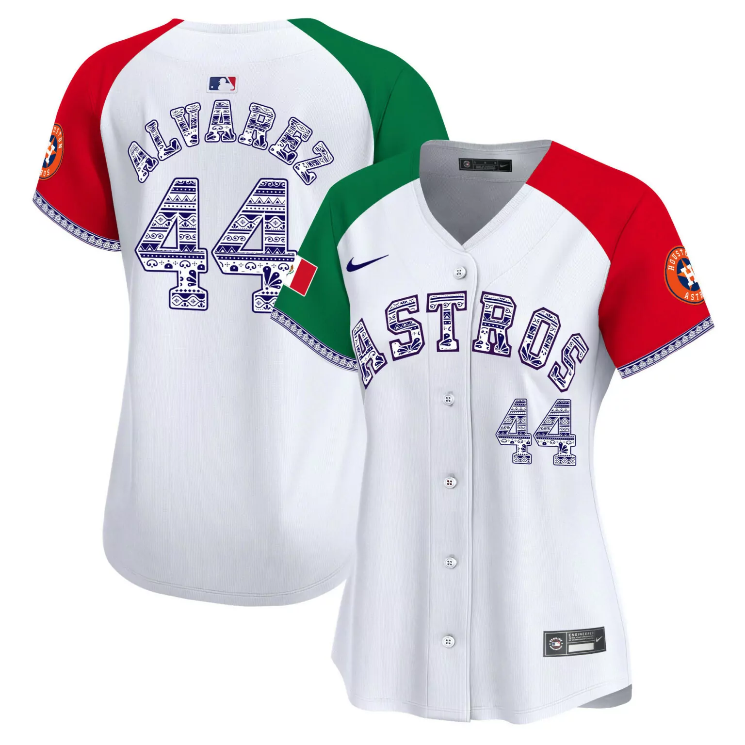 Customizable Alternate yordan alvarez houston astros mexico jersey v2 all stitched 5712