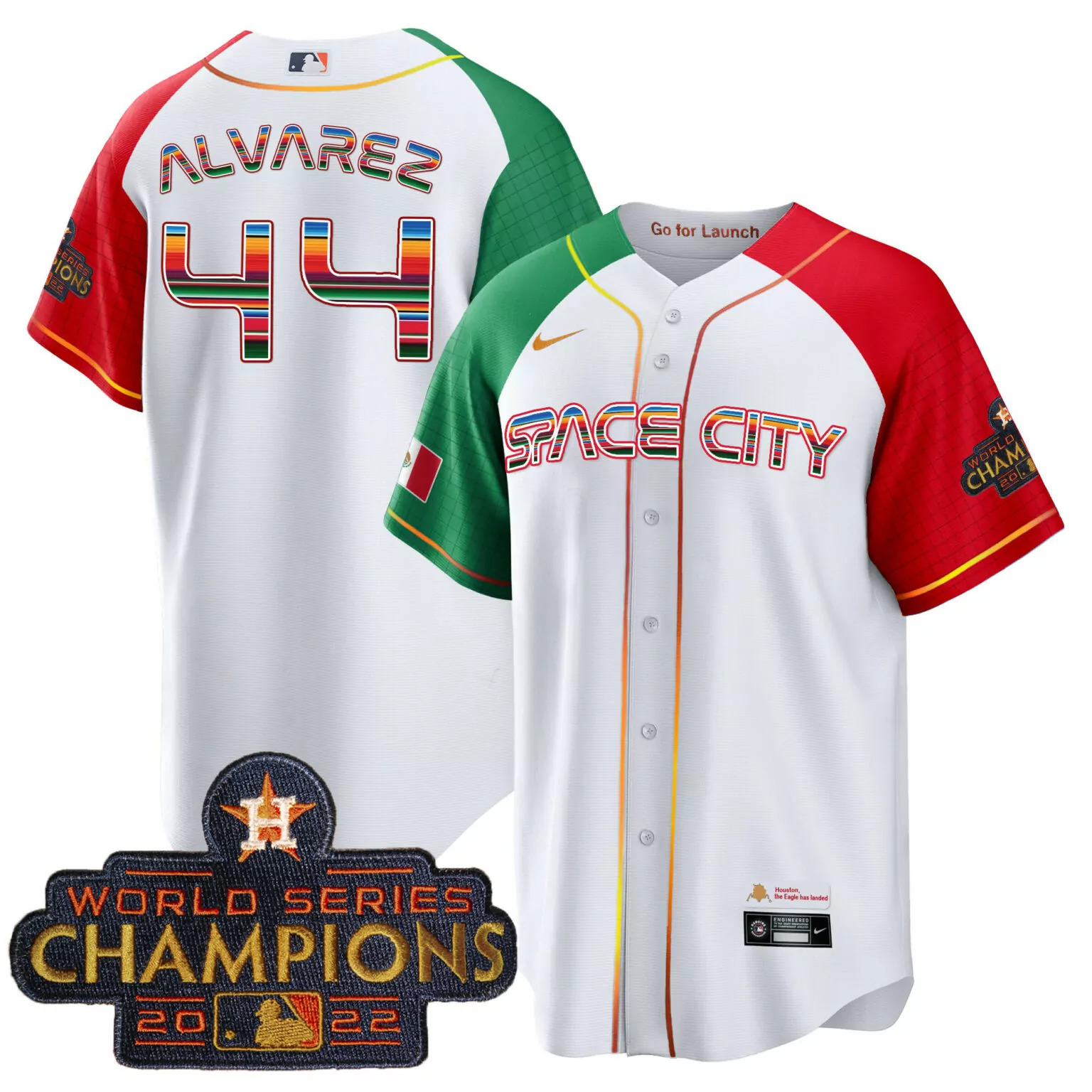 Custom Alternate yordan alvarez houston astros space city mexico jersey all stitched 6168
