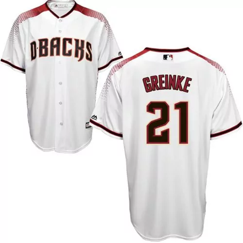 Customizable Arizona diamondbacks 21 zack greinke whitebrick new cool base stitched jersey 3820