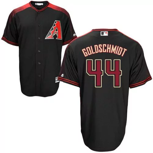 Custom Arizona diamondbacks 44 paul goldschmidt blackbrick new cool base stitched jersey 6371
