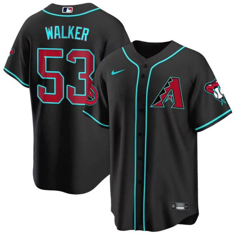 Custom Black alternate christian walker arizona diamondbacks 2024 jersey all stitched 7034