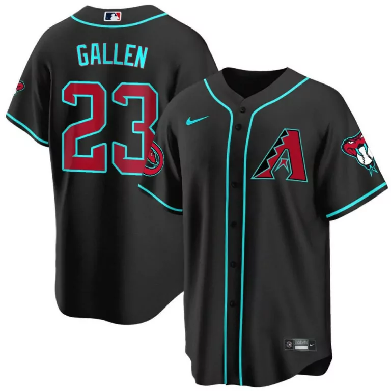 Personalized Black alternate zac gallen arizona diamondbacks 2024 jersey all stitched 8111