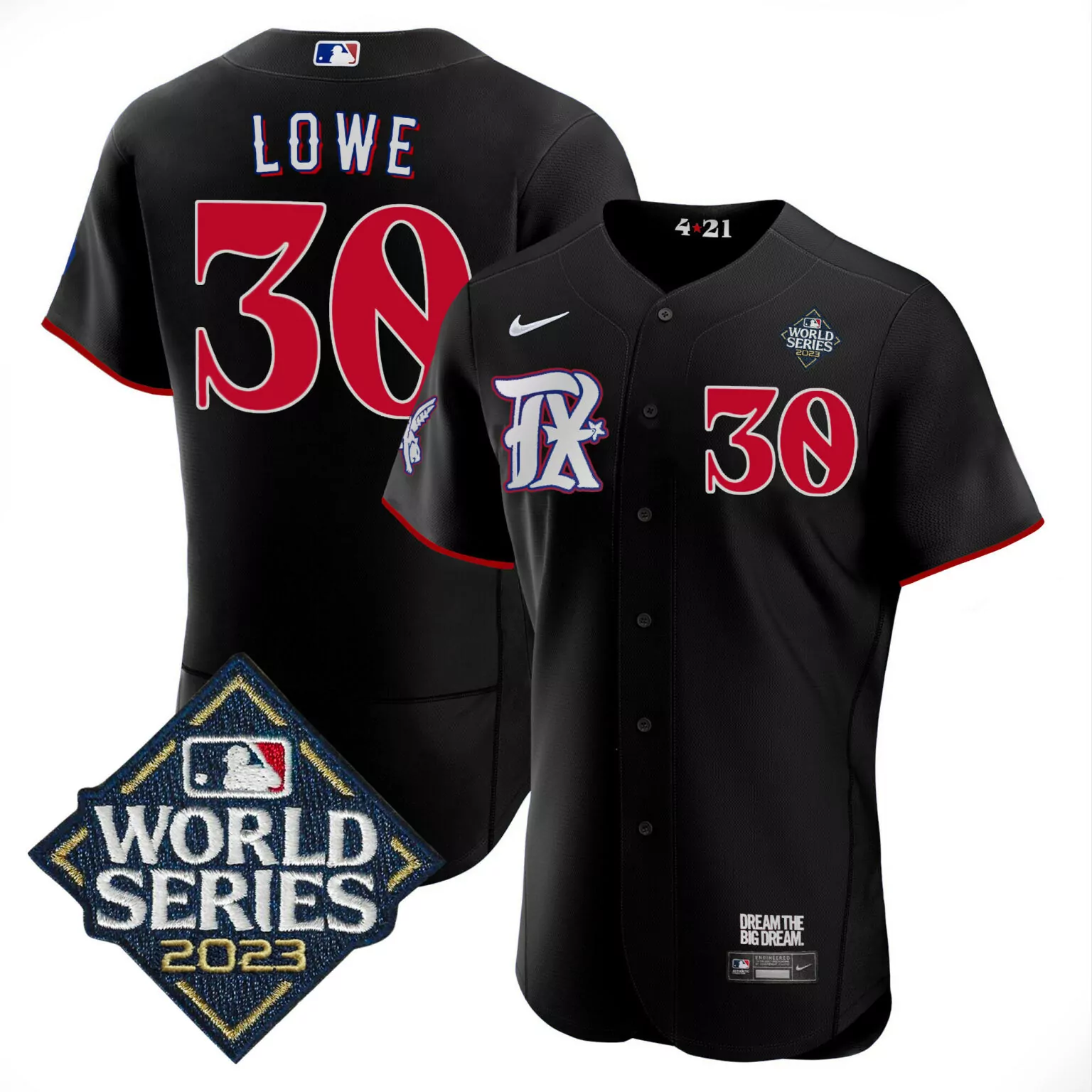 Customizable Black nathaniel lowe texas rangers 2023 world series city connect jersey all stitched 9465