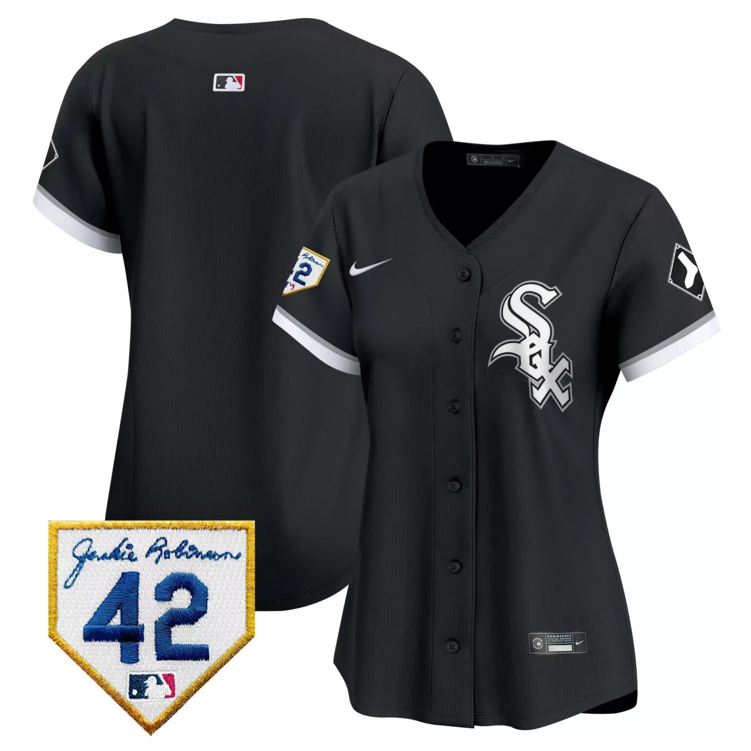 Personalized Black team chicago white sox 2024 jackie robinson patch jersey all stitched 5450