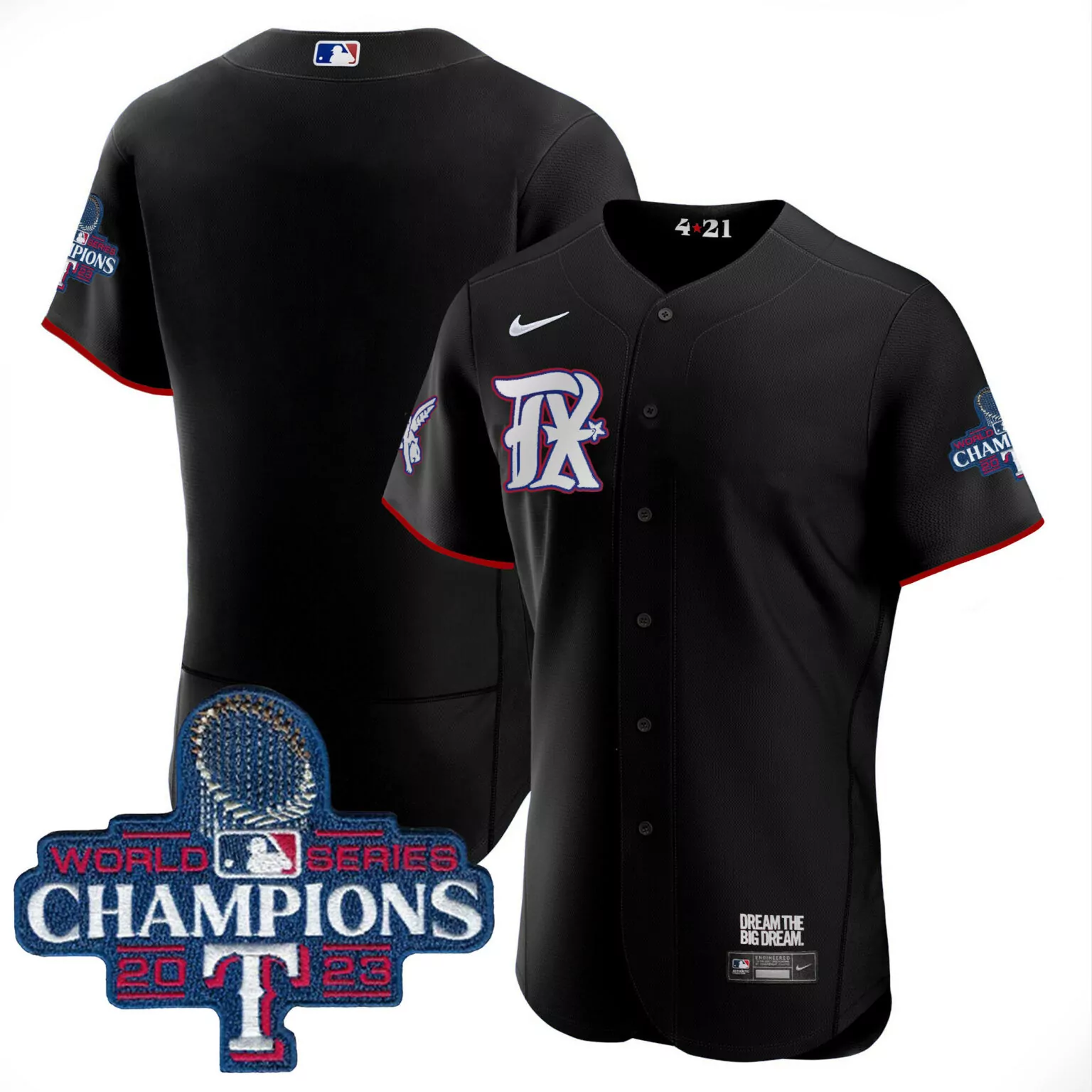 Personalized Black team texas rangers 2023 world series champions city connect jersey all stitched 3193