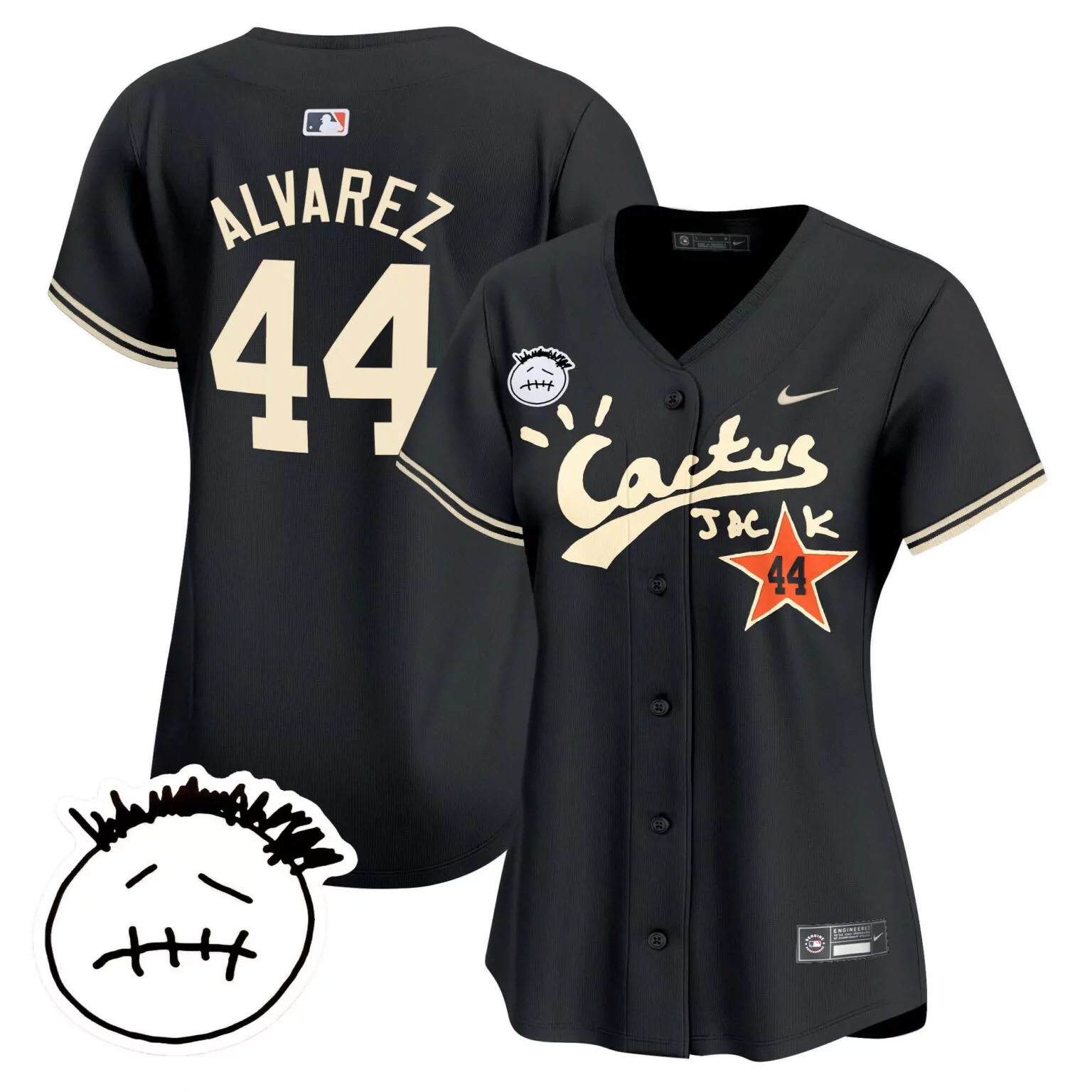 Personalized Black yordan alvarez houston astros cactus jack patch jersey v4 stitched 1102
