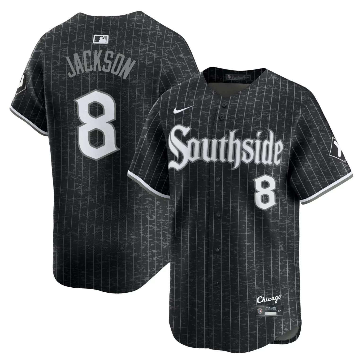 Personalized Bo jackson chicago white sox city connect retired player jersey black 5218