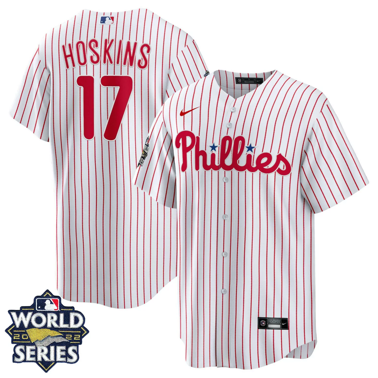 Custom Cool home rhys hoskins philadelphia phillies gold 2022 world series jersey all stitched 6741
