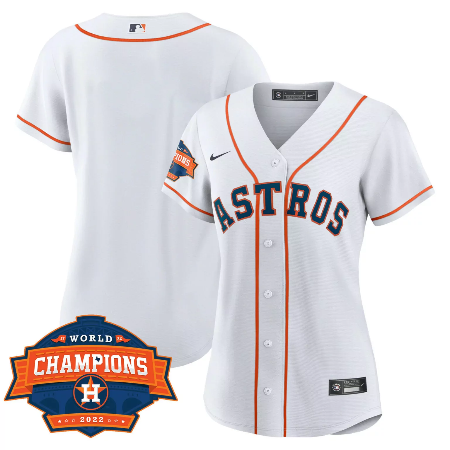 Personalized Cool home team houston astros 2022 world series champions patch jersey all stitched 7049