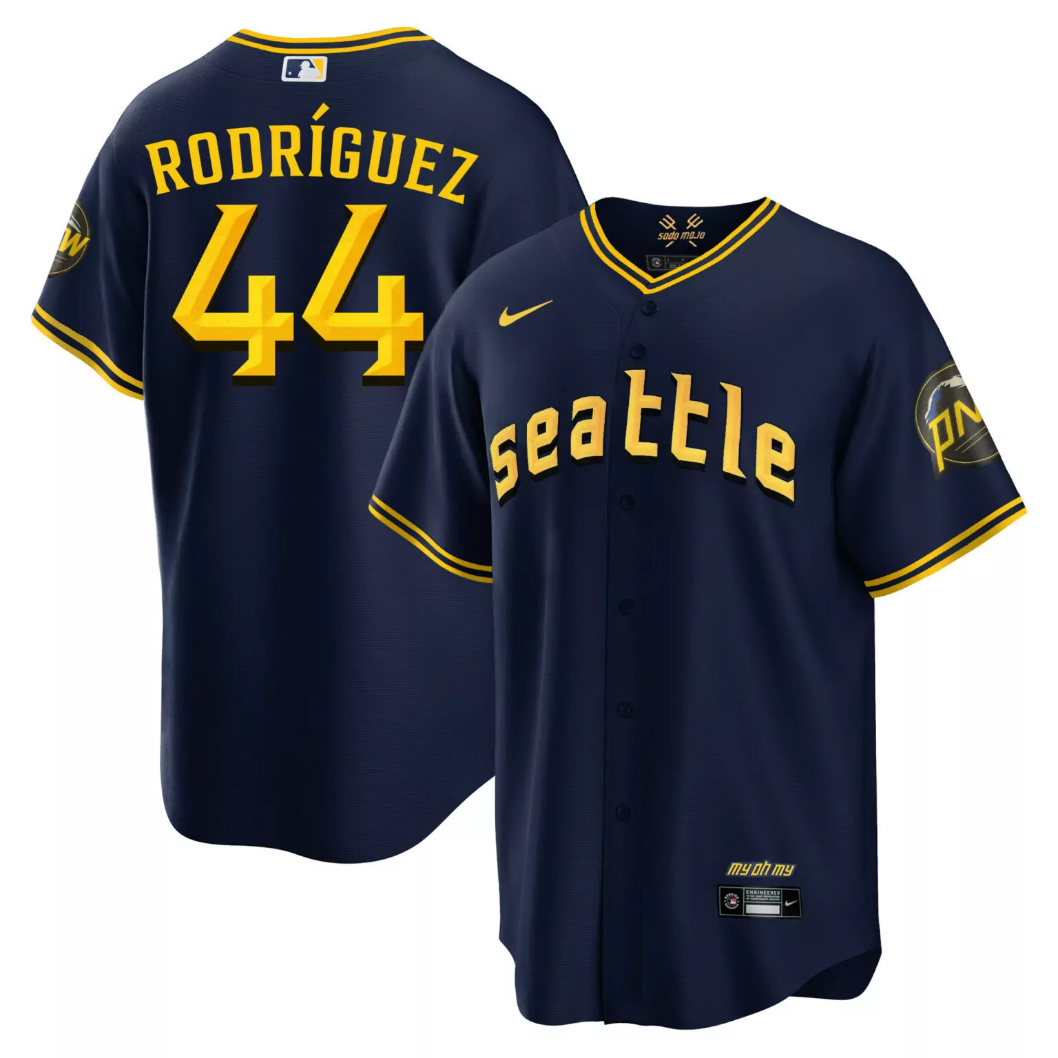 Customizable Cool navy julio rodriguez seattle mariners 2023 city connect fan made collection jersey all stitched 9526