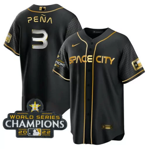 Custom Cool space city jeremy pea houston astros 2022 world series champions player jersey all stitched 8439